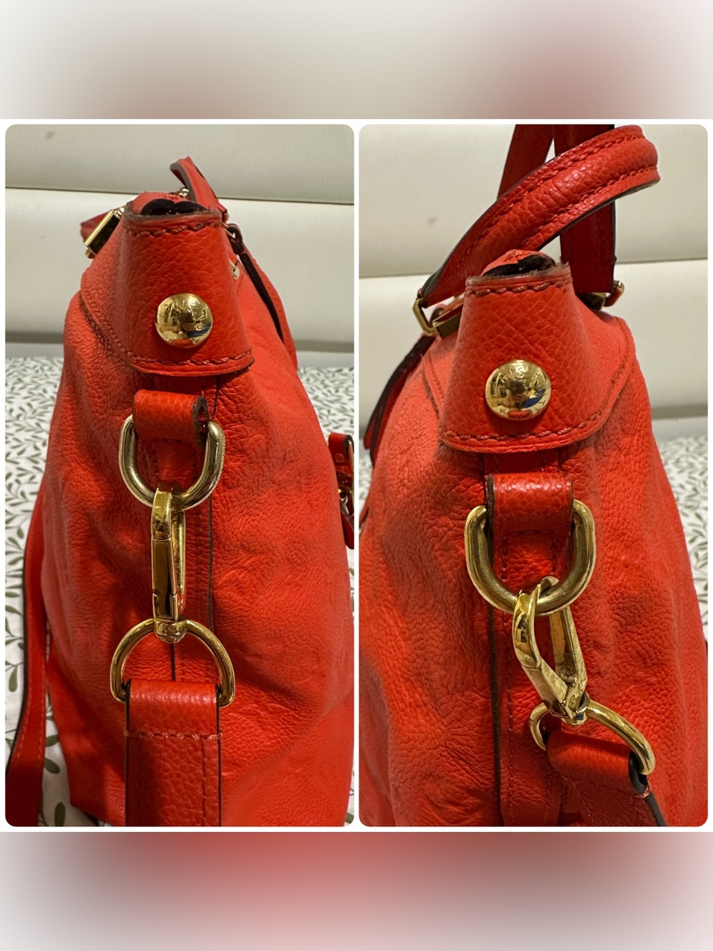 Louis Vuitton Bastille Orange Empreinte Leather - Picture 7 of 15